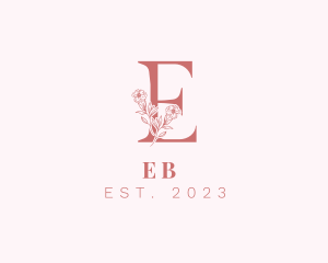 Wedding - Flower Letter E logo design