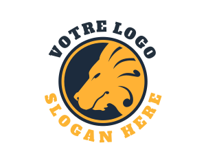 Wild Gold Lion  Logo