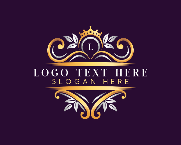 Botanical - Crown Luxury Boutique logo design