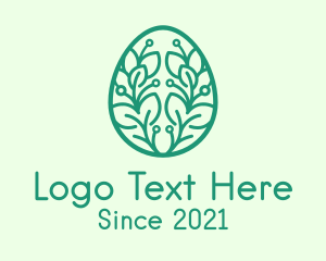 Eco - Easter Egg Plant logo design