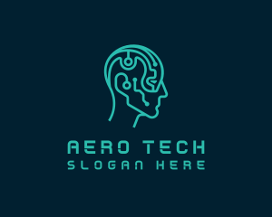 Tech Cyber Brain logo design