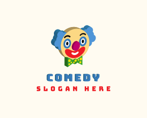 Isometric Clown Face  logo design