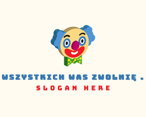 Isometric Clown Face  logo design