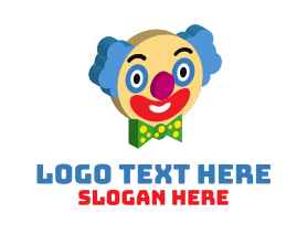 3d - 3D Clown Face logo design