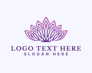 Lifestyle - Tiara Crown Lotus logo design