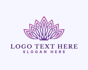 Fashion - Tiara Crown Lotus logo design