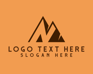 Trekking - Mountain Apex Letter N logo design