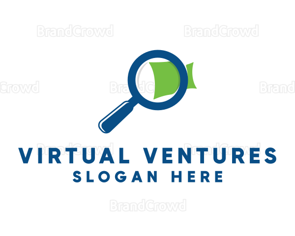 Zoom Magnifying Glass Logo