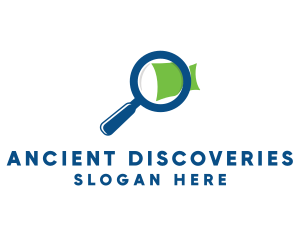 Zoom Magnifying Glass logo design