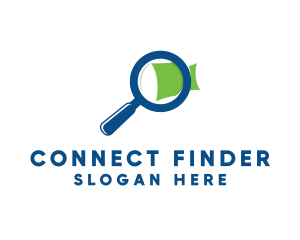 Zoom Magnifying Glass logo design