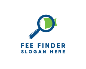 Zoom Magnifying Glass logo design