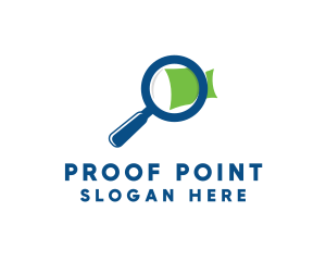 Evidence - Zoom Magnifying Glass logo design