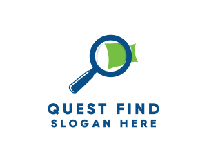 Seek - Zoom Magnifying Glass logo design