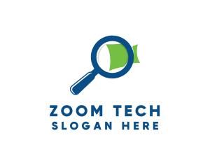 Zoom - Zoom Magnifying Glass logo design