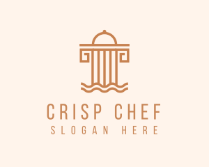 Cloche Column Dining logo design