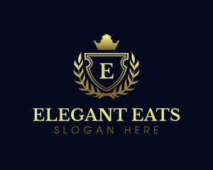 Elegant Crest Shield logo design