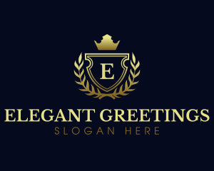 Elegant Crest Shield logo design