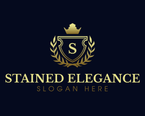 Elegant Crest Shield logo design