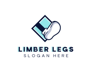 Legs - Cartoon Shoe Footwear logo design