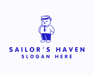 Bear Sailor Uniform logo design