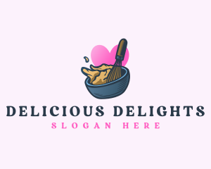 Baking Bowl Whisk logo design