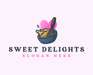 Baking Bowl Whisk logo design