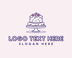 Confectionery - Wedding Cake Dessert logo design