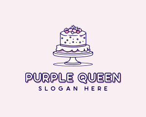 Wedding Cake Dessert Logo