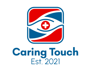 Caregiver - Hospital Medical Eye logo design