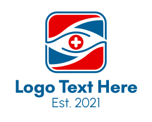 Caregiver - Hospital Medical Eye logo design
