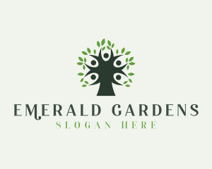 Wellness Spa Tree logo design