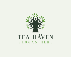 Wellness Spa Tree logo design