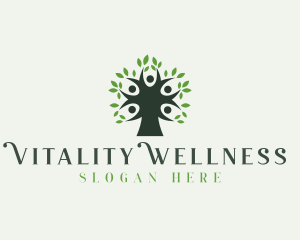 Wellness Spa Tree logo design