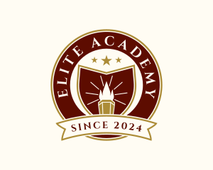 Academy - Academy Torch Education logo design