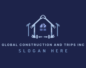 House Renovation Construction logo design
