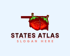 Strawberry Fruit Oklahoma logo design