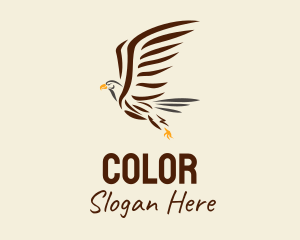 Wild Eagle Bird  Logo
