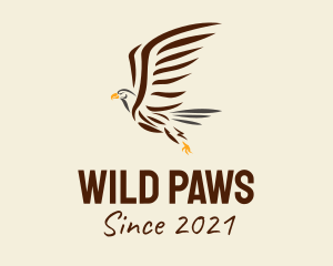 Wild Eagle Bird  logo design