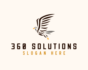 Wild Eagle Bird  logo design