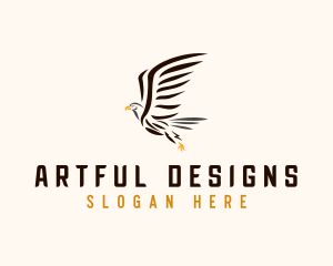 Wild Eagle Bird  logo design