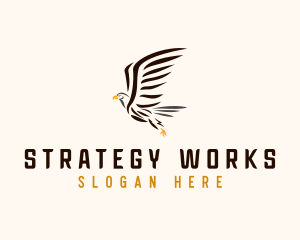 Wild Eagle Bird  logo design