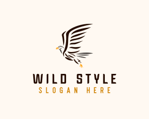 Wild Eagle Bird  logo design