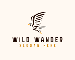 Wild Eagle Bird  logo design