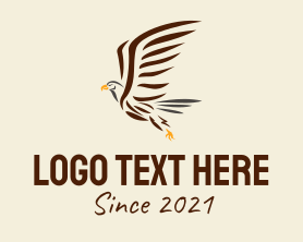 Eagle - Wild Eagle Bird logo design