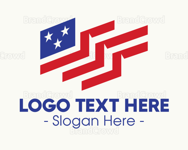 Creative American Flag Logo