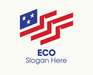 Creative American Flag Logo
