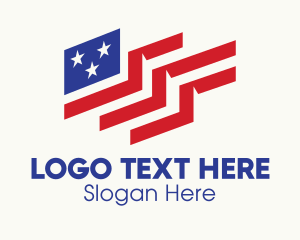 Creative American Flag Logo