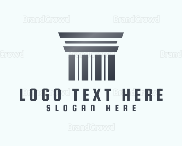 Silver Greek Pillar Logo
