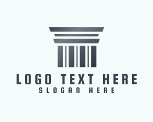 Silver Greek Pillar Logo