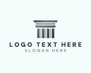 Architect - Silver Greek Pillar logo design